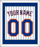 New York Name & Number - Home Pinstripes - Single Mat 1