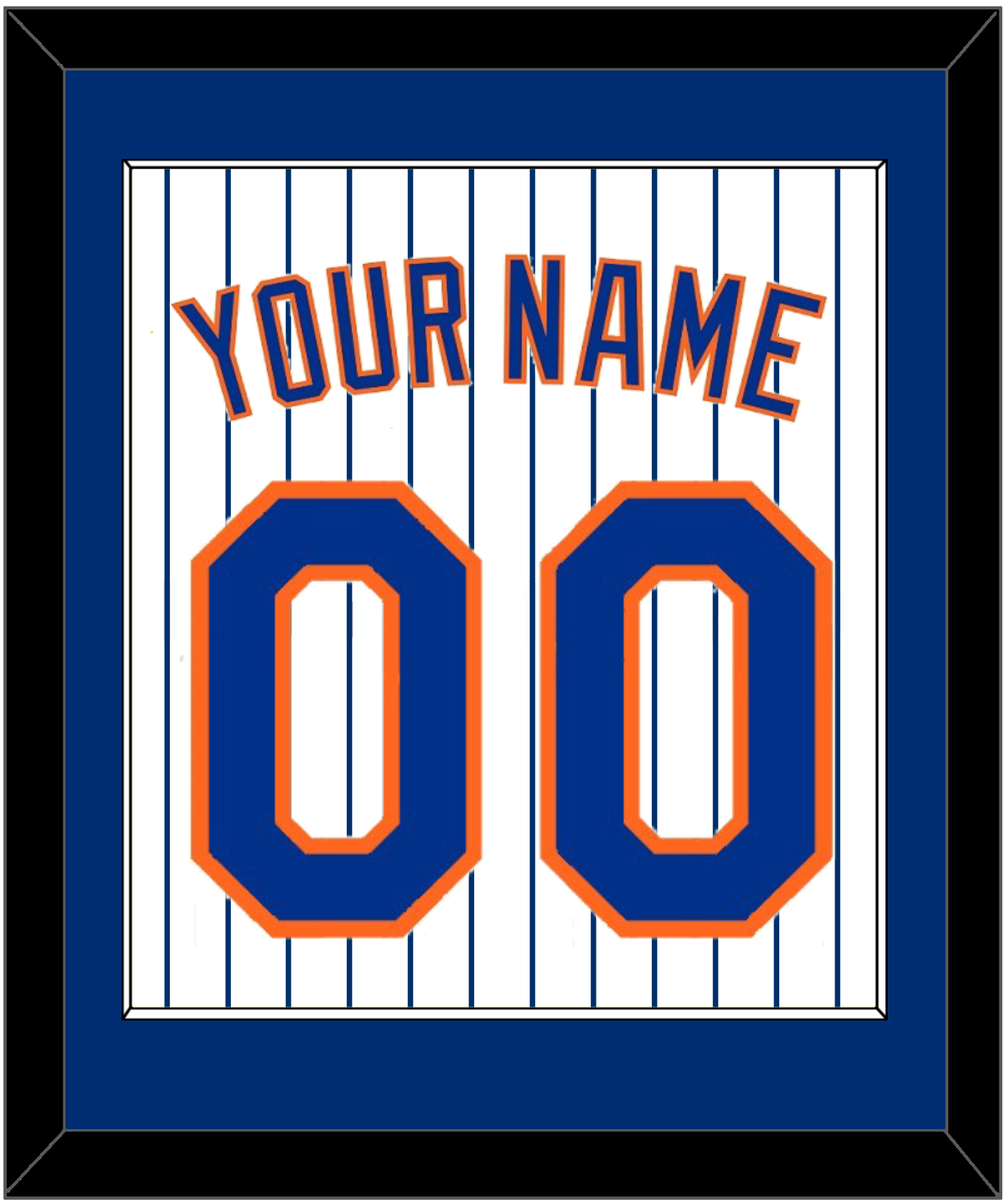 New York Name & Number - Home Pinstripes - Essential Tier 1