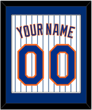 New York Name & Number - Home Pinstripes - Single Mat 1