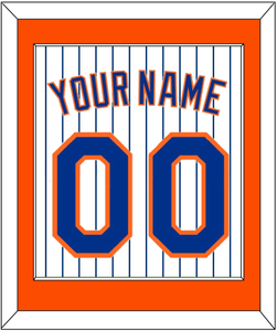 New York Name & Number - Home Pinstripes - Single Mat 2