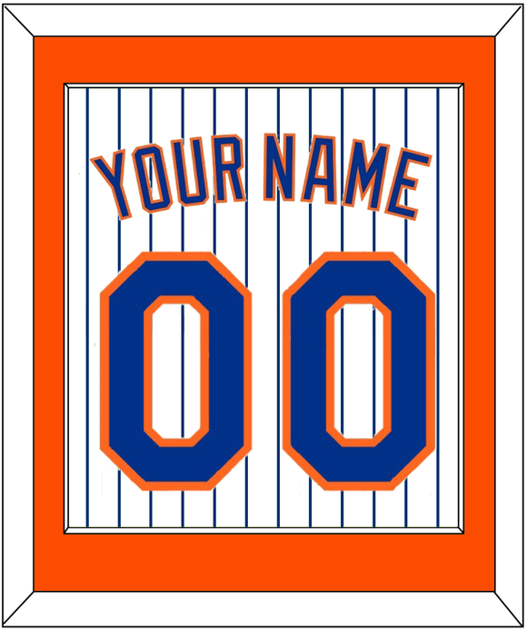 New York Name & Number - Home Pinstripes - Single Mat 2