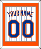 New York Name & Number - Home Pinstripes - Single Mat 2