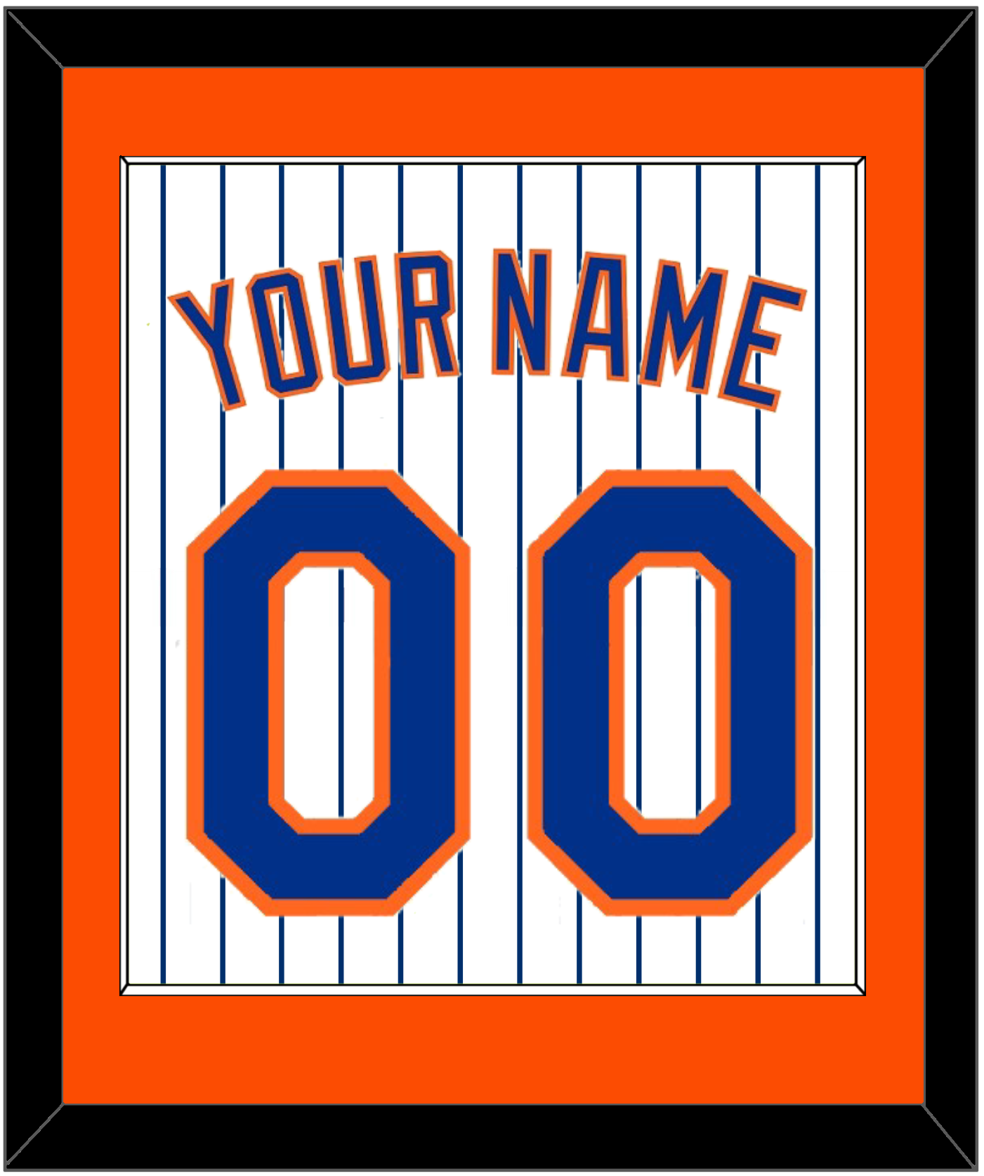 New York Name & Number - Home Pinstripes - Essential Tier 2