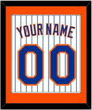 New York Name & Number - Home Pinstripes - Single Mat 2