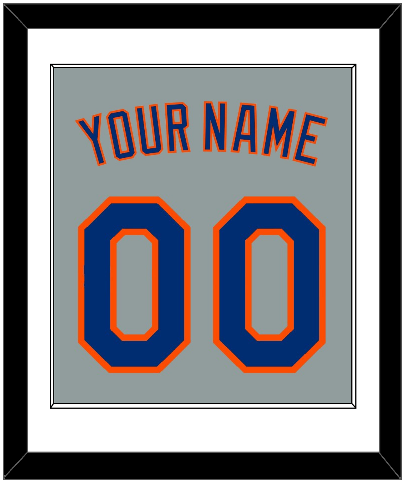 New York Name & Number - Road Gray - Essential Tier 1