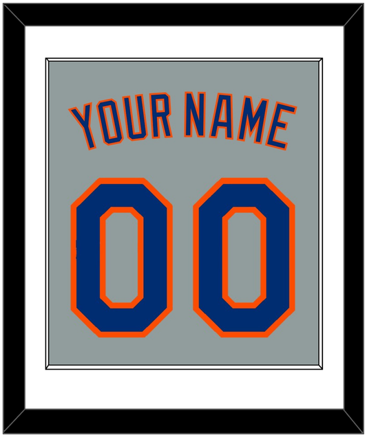 New York Name & Number - Road Gray - Essential Tier 1