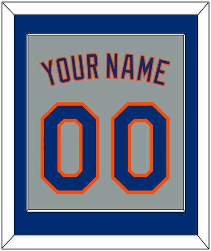New York Name & Number - Road Gray - Essential Tier 2
