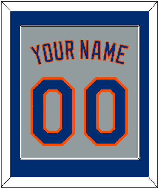 New York Name & Number - Road Gray - Essential Tier 2