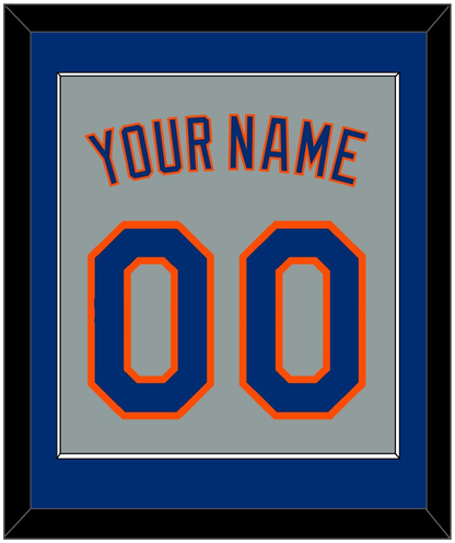 New York Name & Number - Road Gray - Essential Tier 2