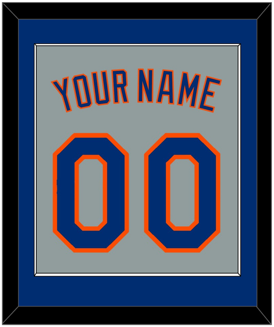 New York Name & Number - Road Gray - Essential Tier 2