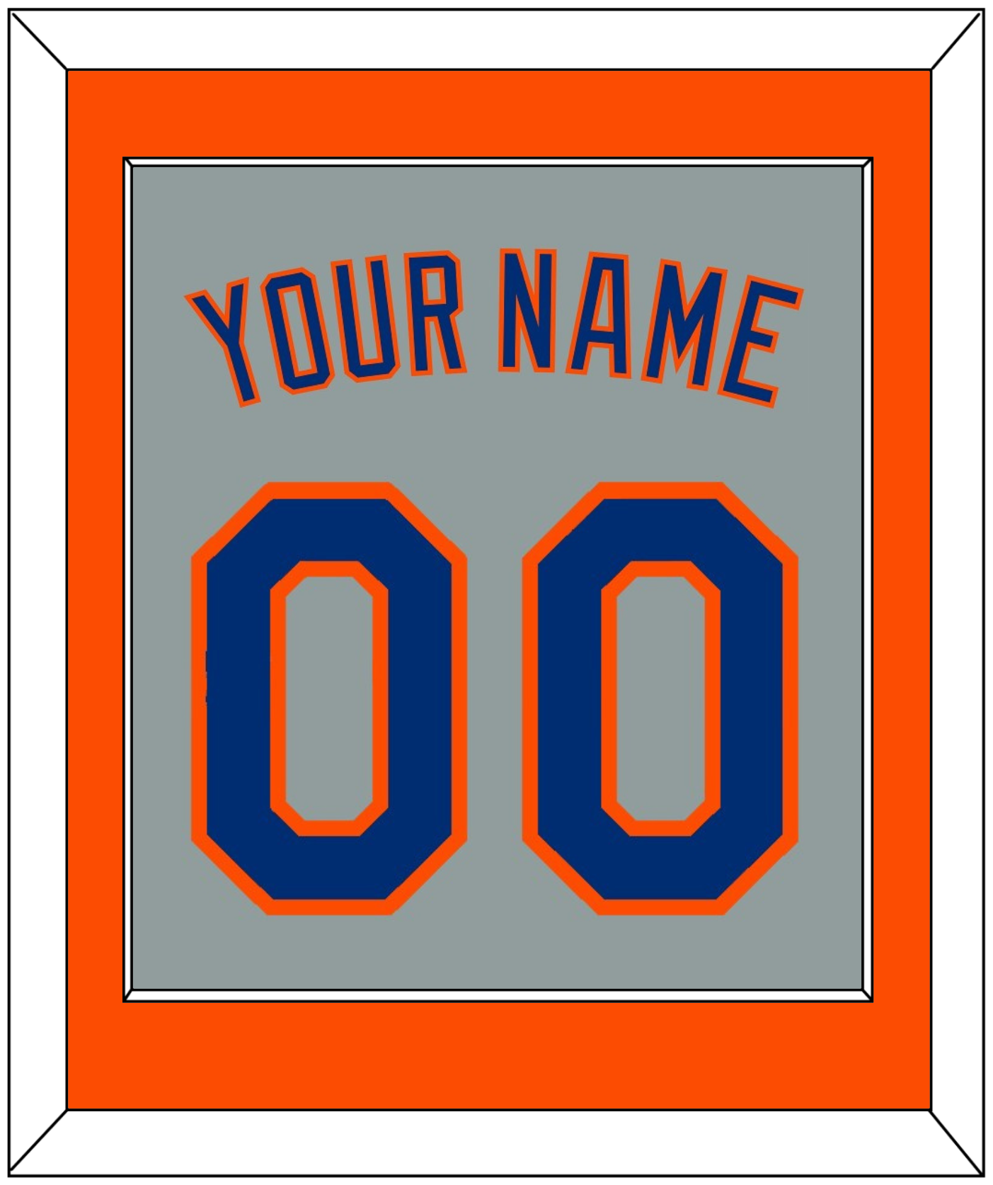 New York Name & Number - Road Gray - Essential Tier 3