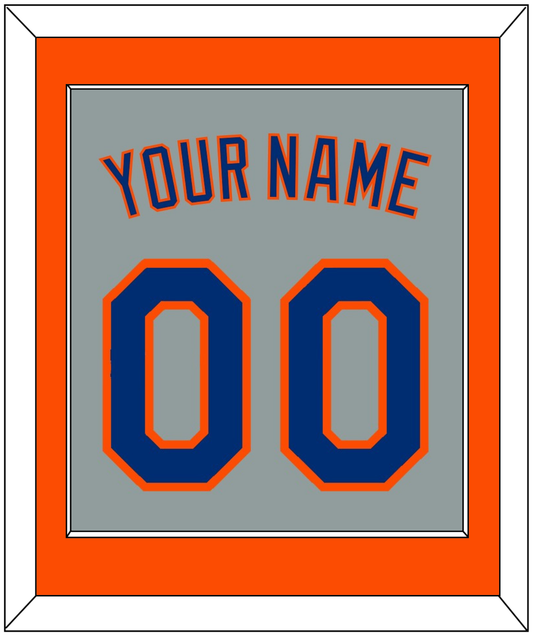 New York Name & Number - Road Gray - Essential Tier 3