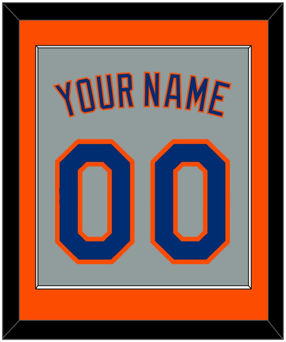 New York Name & Number - Road Gray - Essential Tier 3