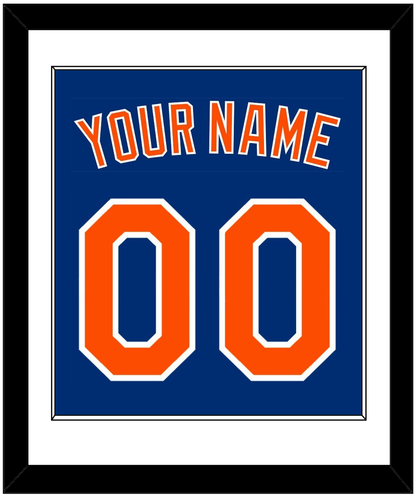 New York Name & Number - Alternate Home Blue - Essential Tier 1