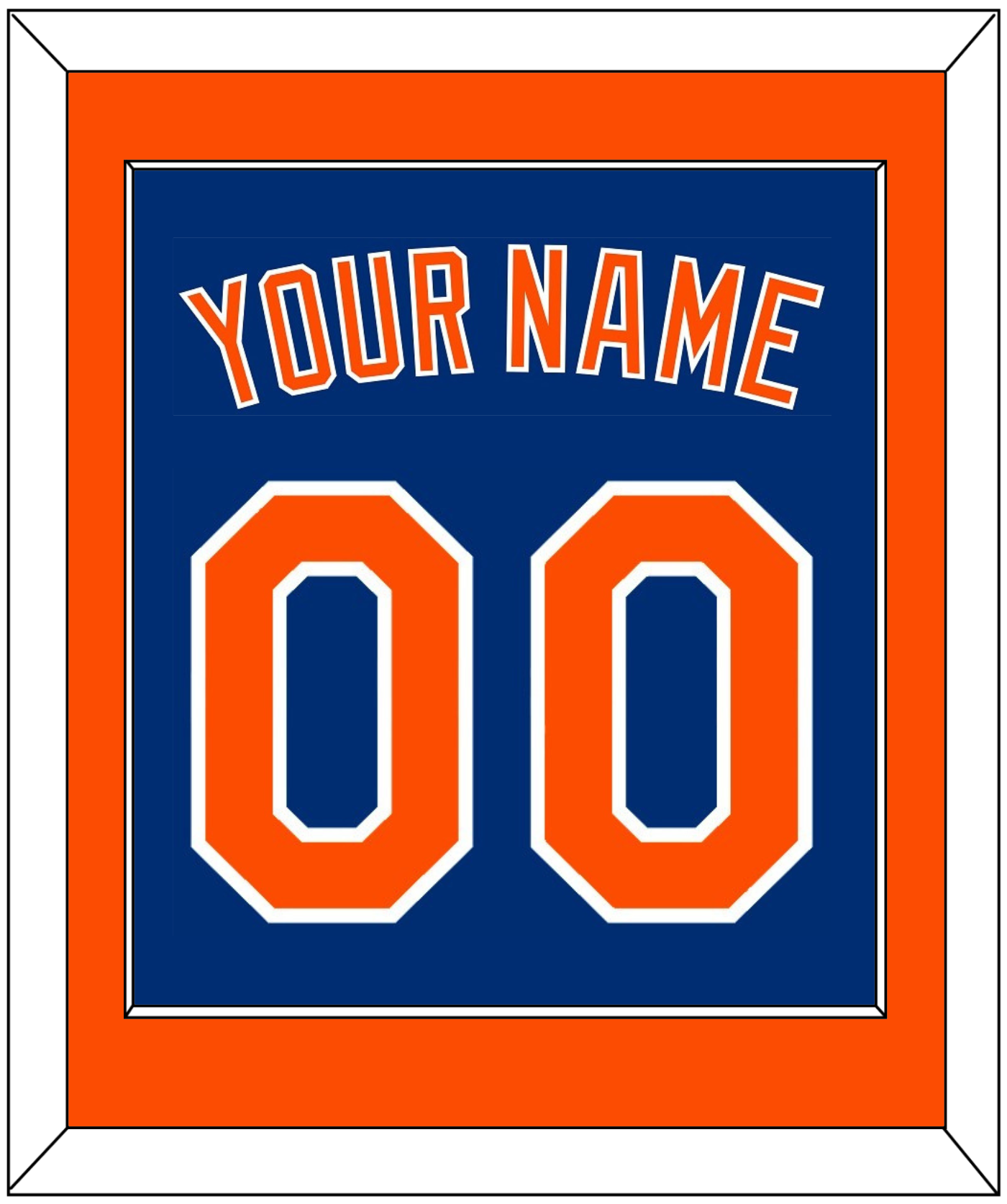 New York Name & Number - Alternate Home Blue - Essential Tier 2