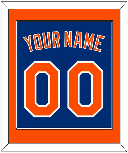New York Name & Number - Alternate Home Blue - Essential Tier 2