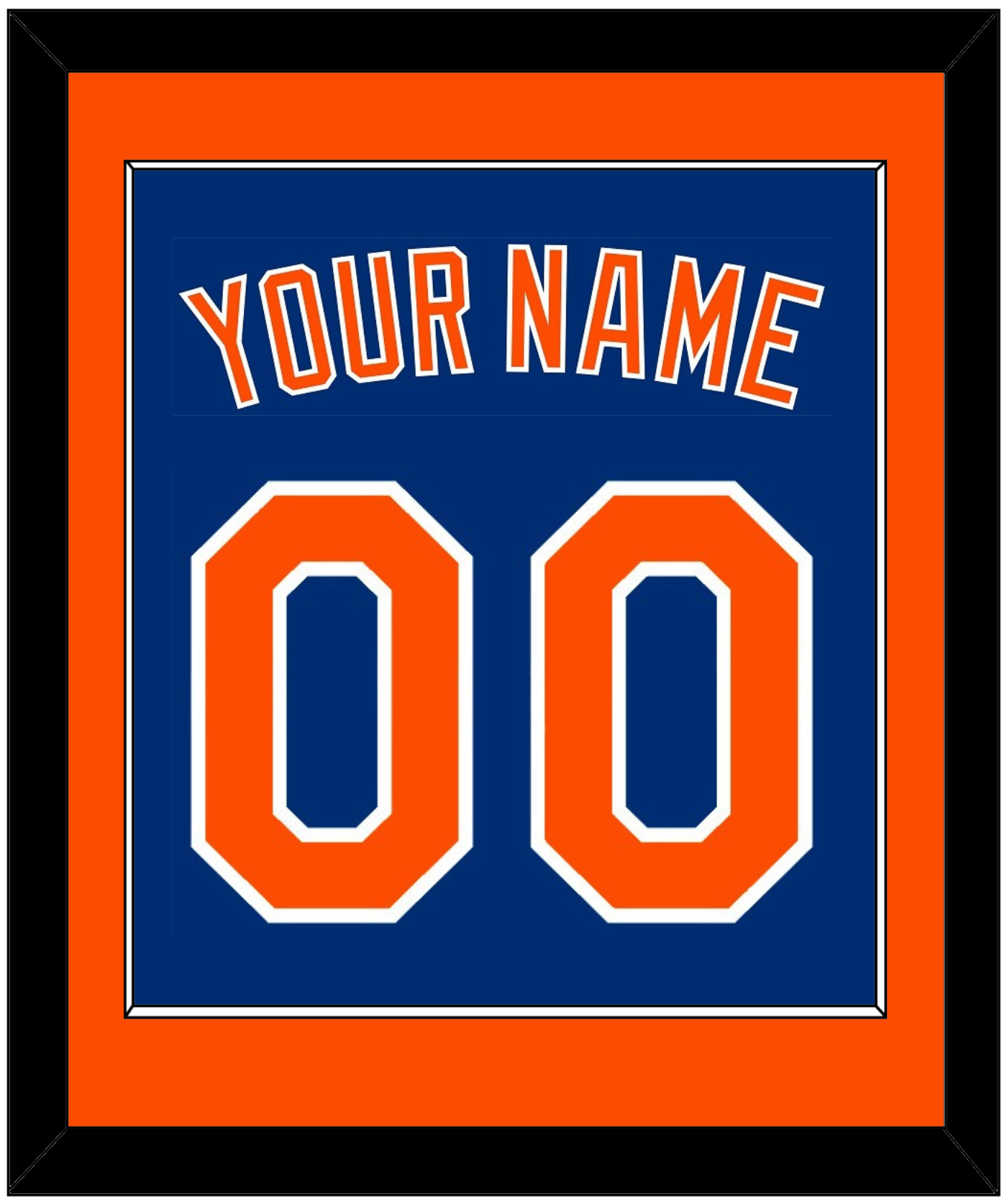 New York Name & Number - Alternate Home Blue - Essential Tier 2