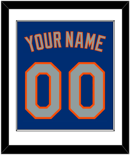 New York Name & Number - Alternate Road Blue - Essential Tier 1