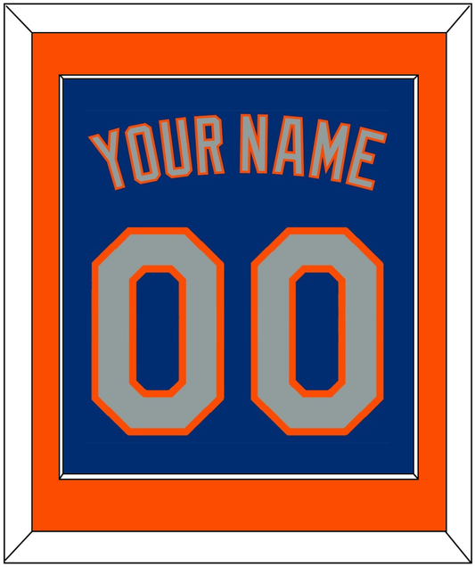 New York Name & Number - Alternate Road Blue - Essential Tier 2