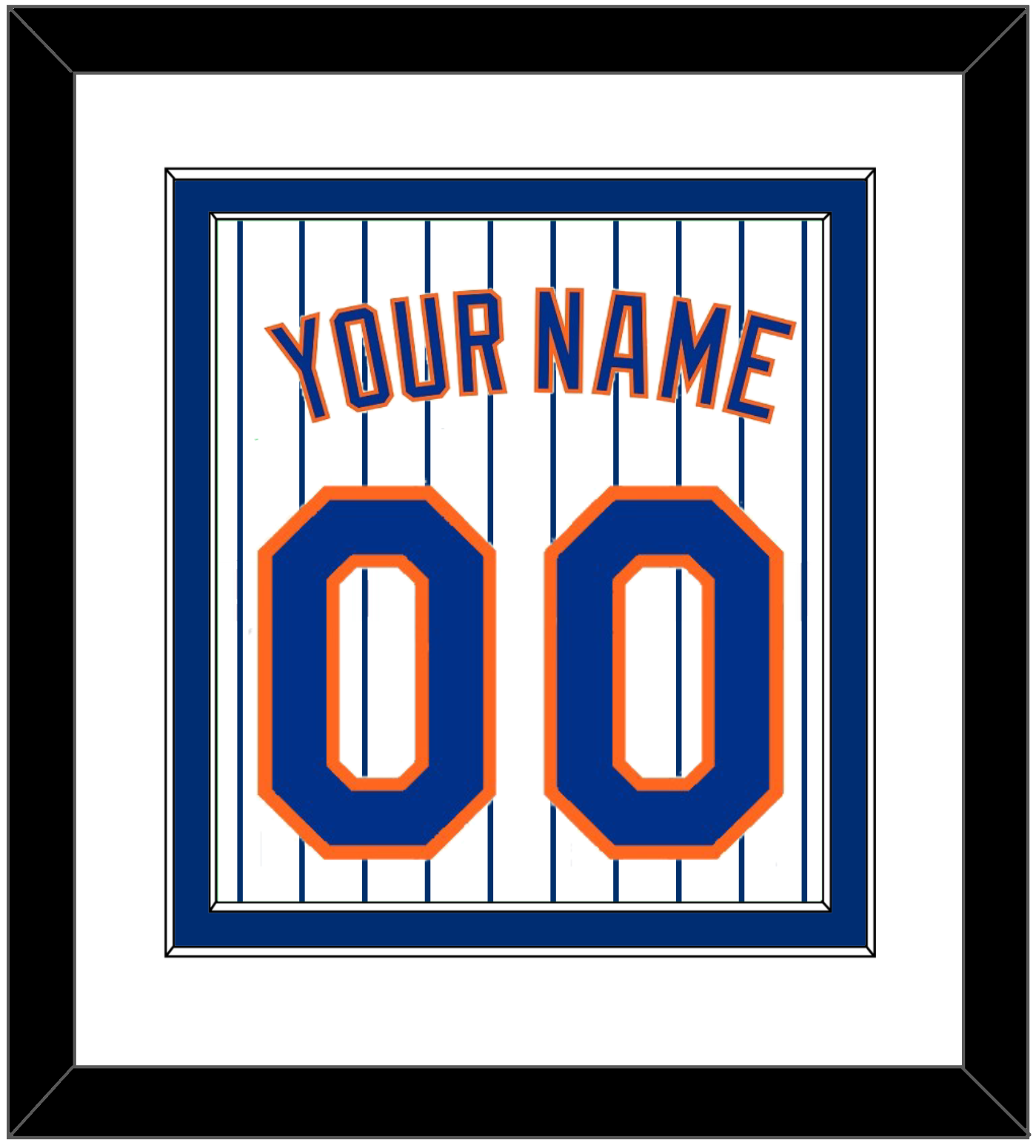 New York Name & Number - Home Pinstripes - Signature Tier 1
