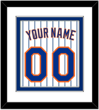 New York Name & Number - Home Pinstripes - Double Mat 1