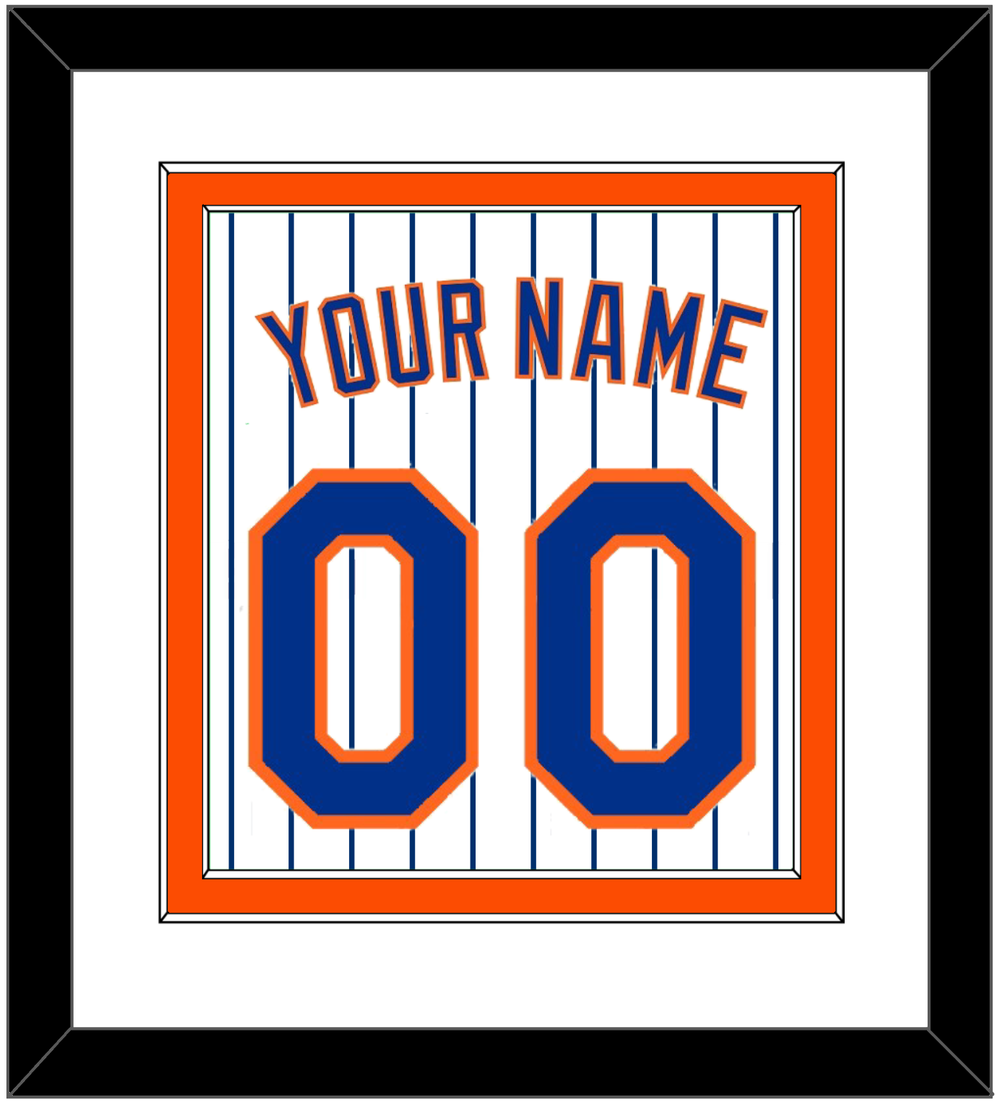 New York Name & Number - Home Pinstripes - Signature Tier 2