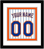 New York Name & Number - Home Pinstripes - Double Mat 2