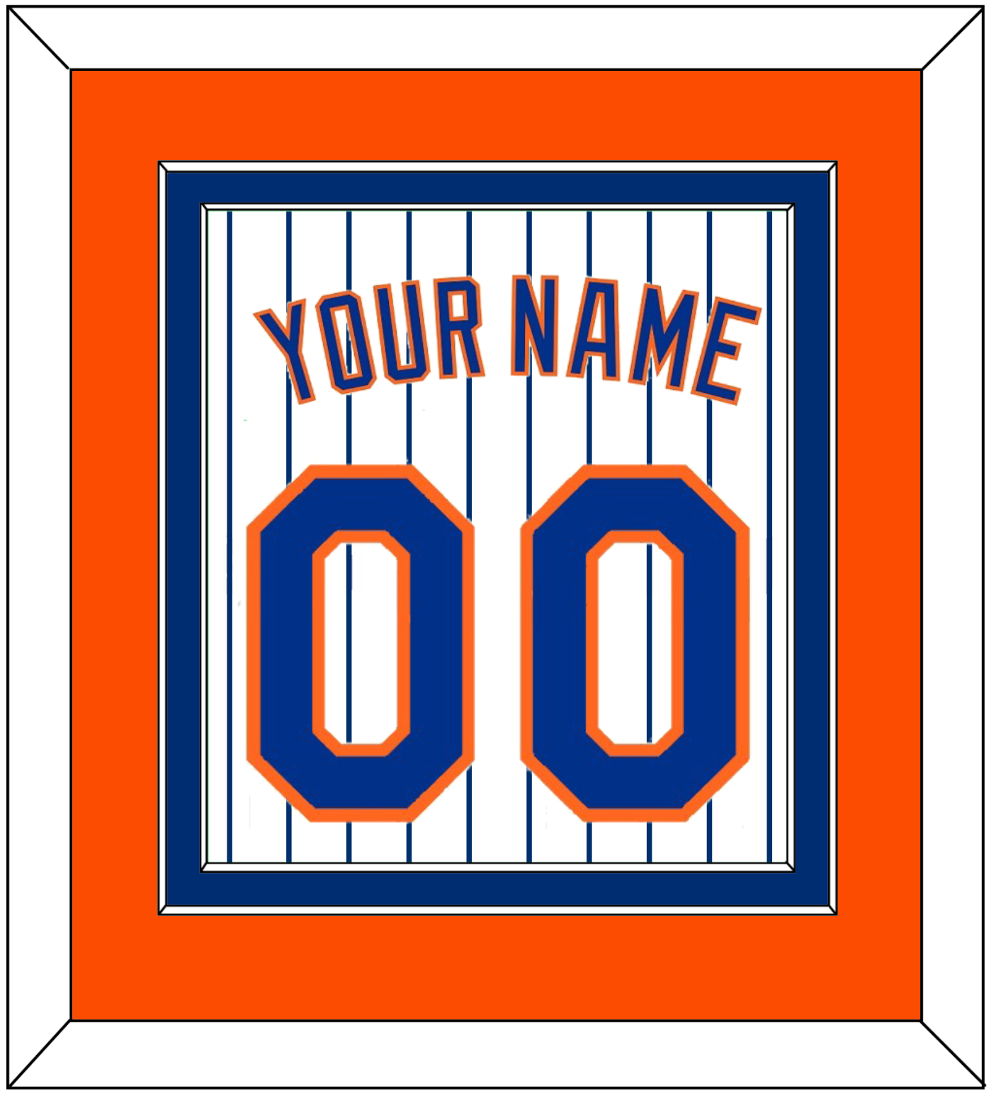 New York Name & Number - Home Pinstripes - Signature Tier 4