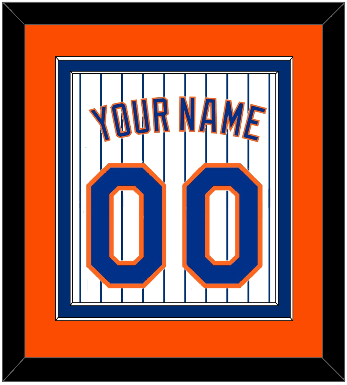 New York Name & Number - Home Pinstripes - Signature Tier 4
