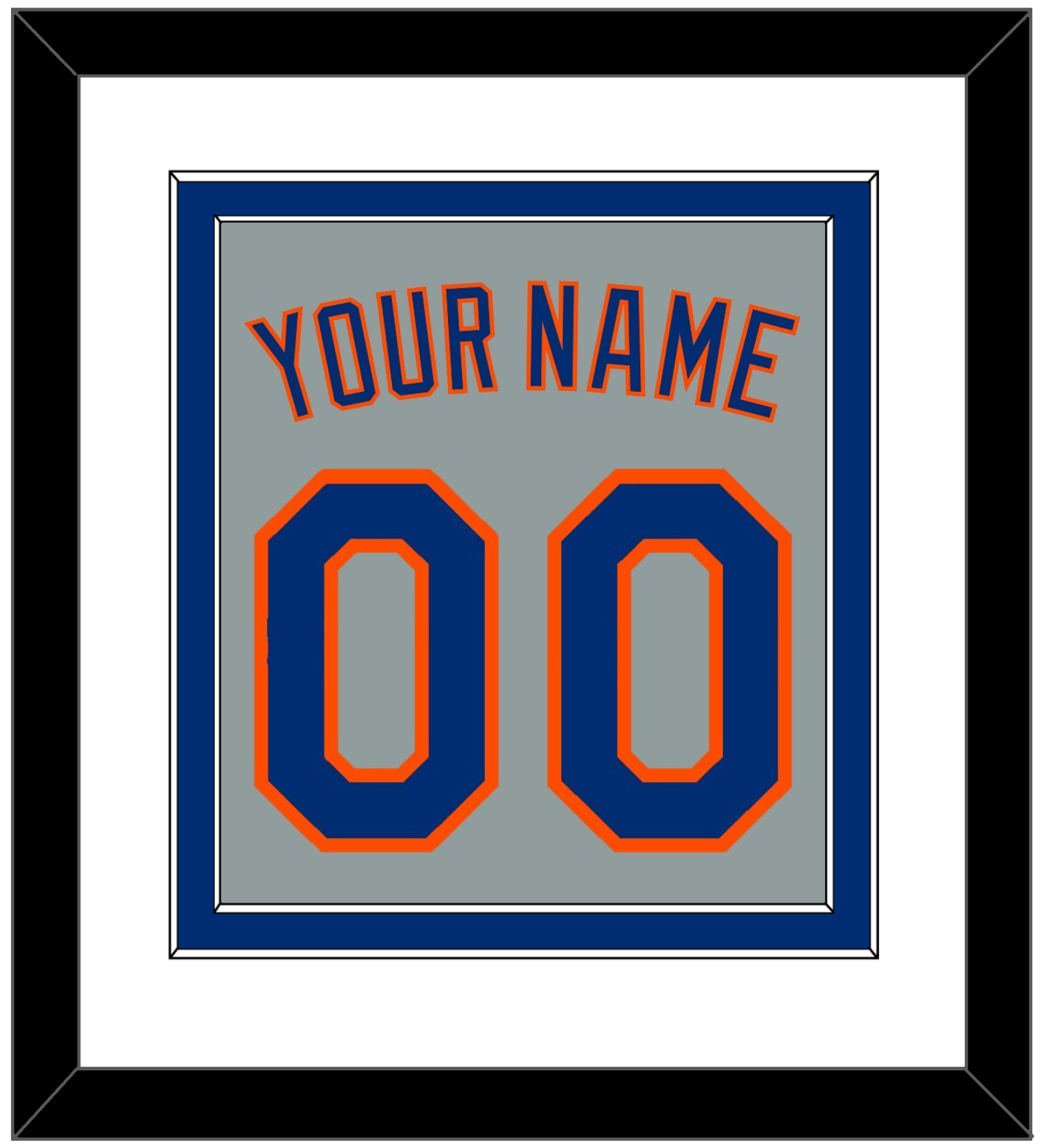 New York Name & Number - Road Gray - Signature Tier 1