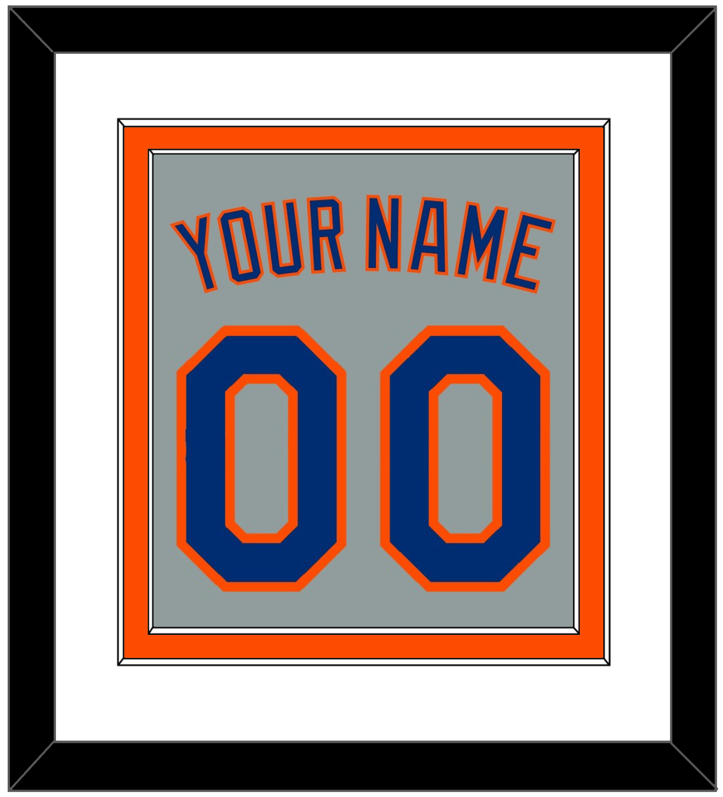 New York Name & Number - Road Gray - Signature Tier 2