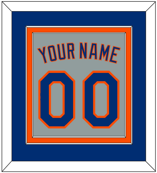 New York Name & Number - Road Gray - Signature Tier 3