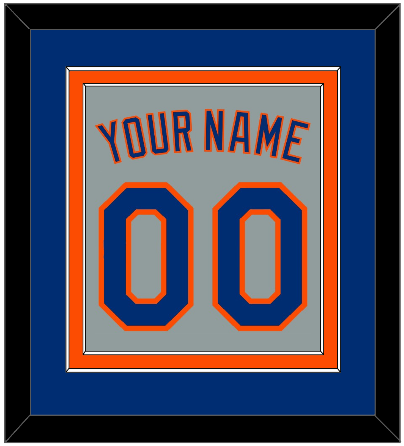 New York Name & Number - Road Gray - Signature Tier 3