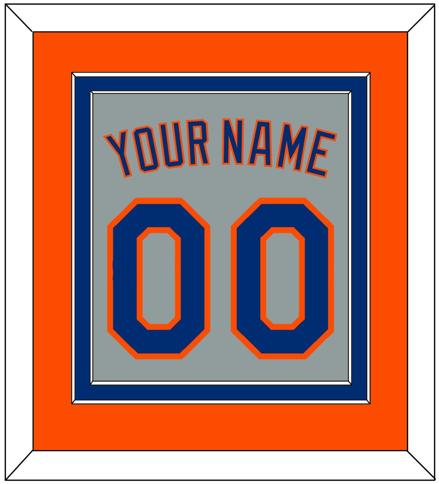 New York Name & Number - Road Gray - Signature Tier 4