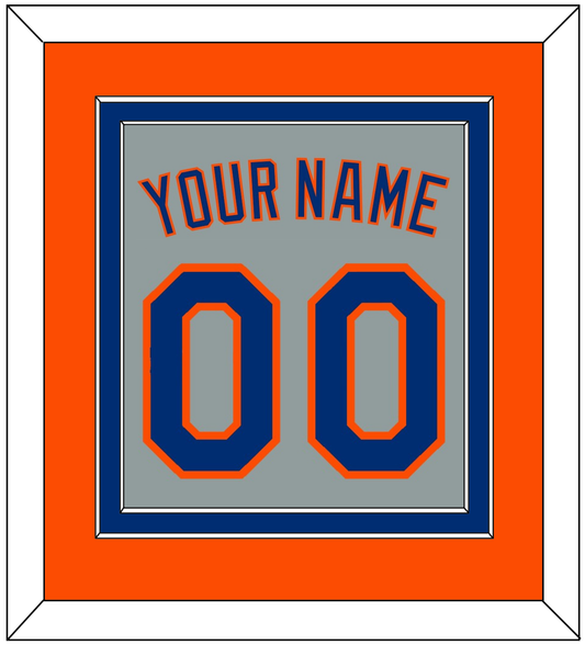 New York Name & Number - Road Gray - Signature Tier 4
