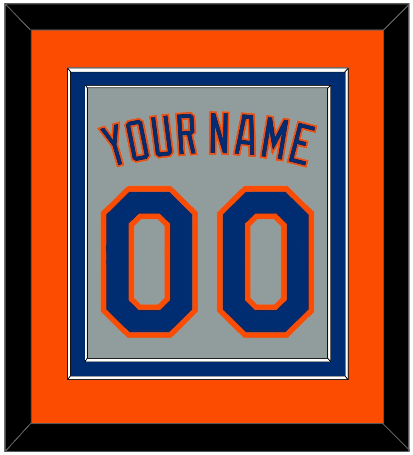 New York Name & Number - Road Gray - Signature Tier 4