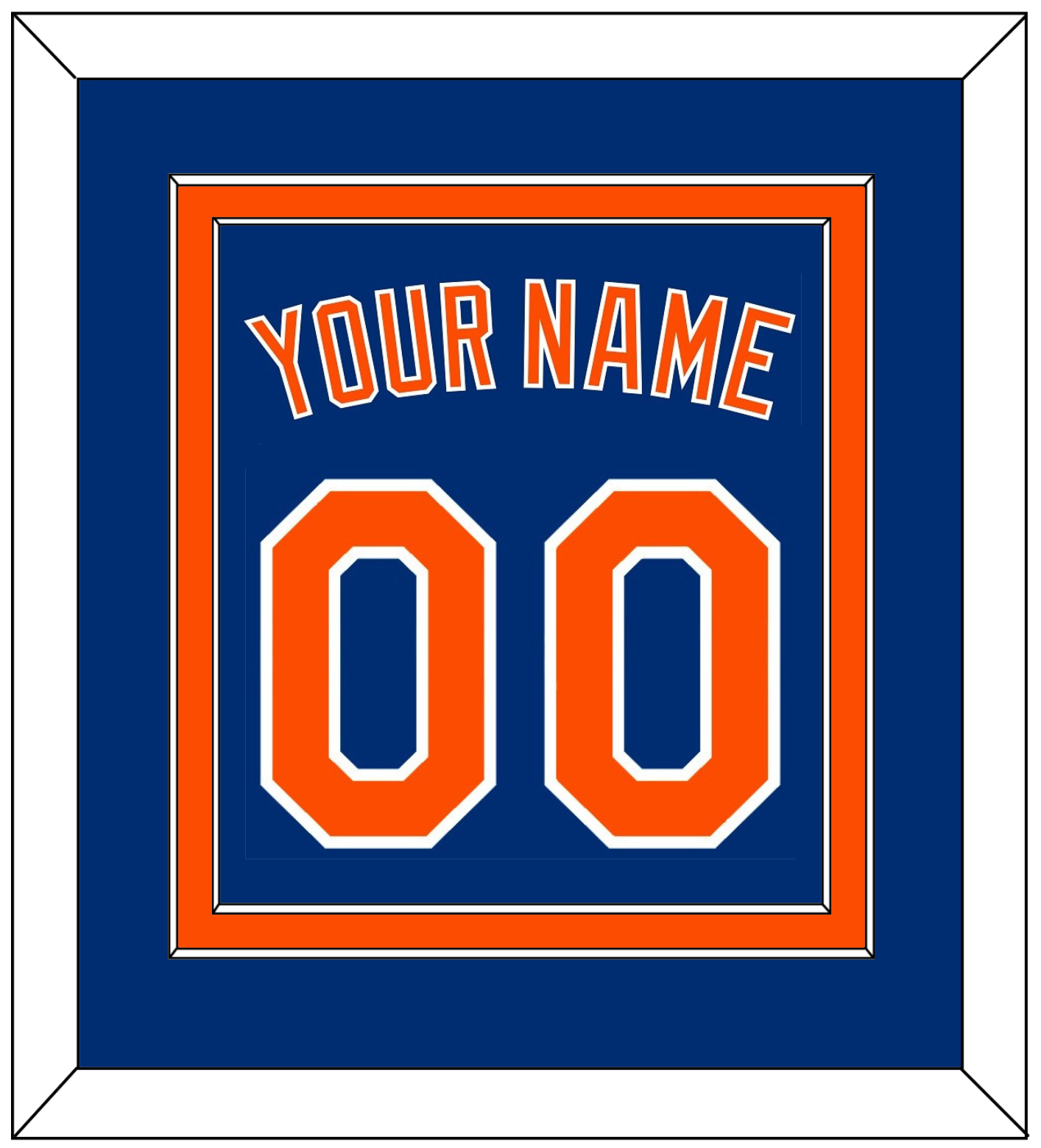 New York Name & Number - Alternate Home Blue - Signature Tier 2