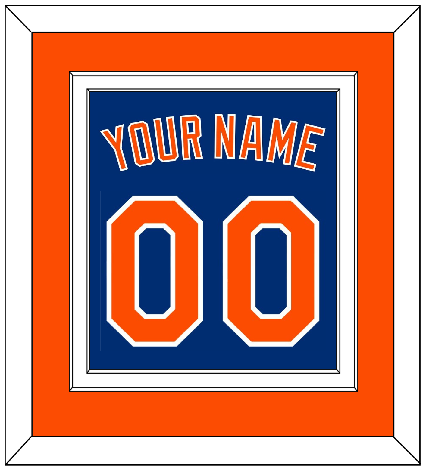 New York Name & Number - Alternate Home Blue - Signature Tier 3