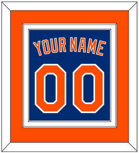 New York Name & Number - Alternate Home Blue - Double Mat 3