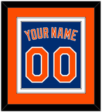 New York Name & Number - Alternate Home Blue - Double Mat 3