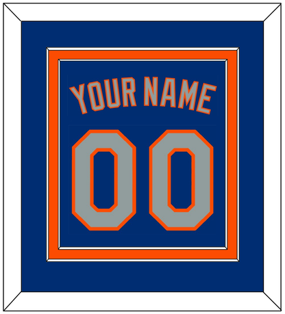 New York Name & Number - Alternate Road Blue - Signature Tier 2