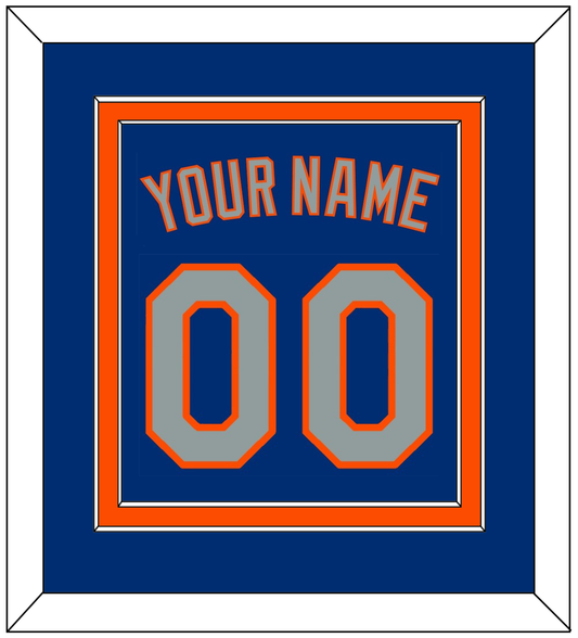 New York Name & Number - Alternate Road Blue - Signature Tier 2