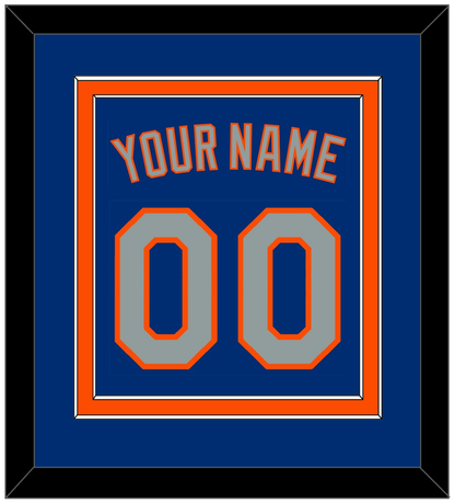 New York Name & Number - Alternate Road Blue - Signature Tier 2