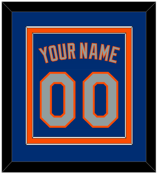 New York Name & Number - Alternate Road Blue - Signature Tier 2