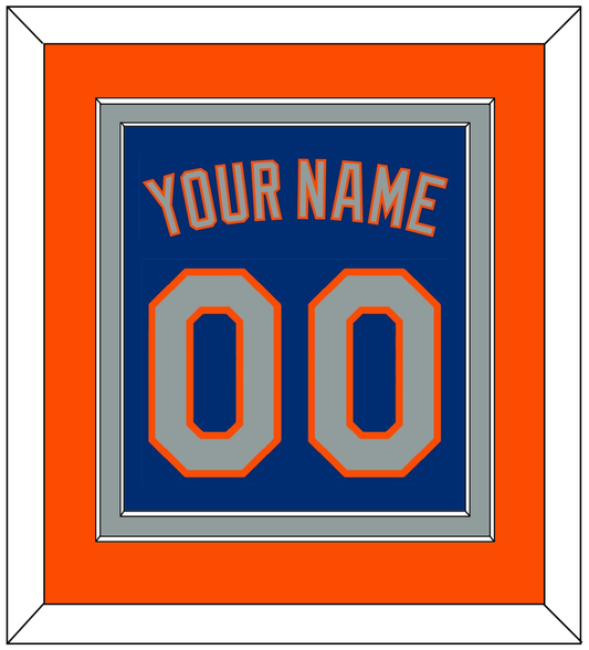 New York Name & Number - Alternate Road Blue - Signature Tier 3
