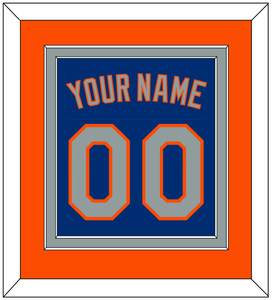 New York Name & Number - Alternate Road Blue - Double Mat 3