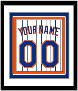 New York Name & Number - Home Pinstripes - Triple Mat 1