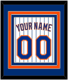 New York Name & Number - Home Pinstripes - Triple Mat 2