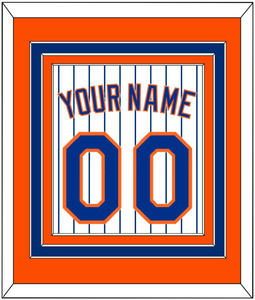 New York Name & Number - Home Pinstripes - Triple Mat 3