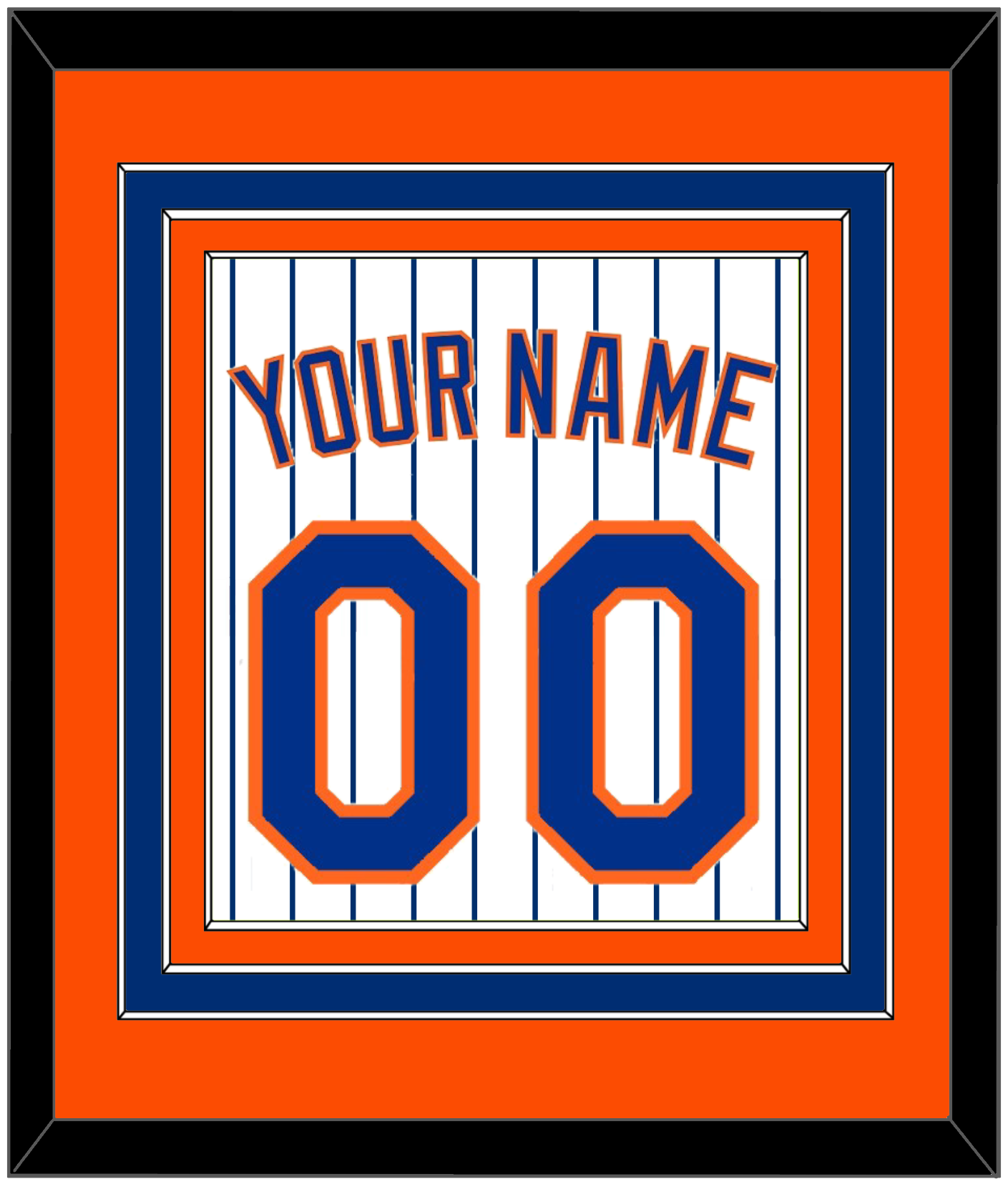 New York Name & Number - Home Pinstripes - Premier Tier 3